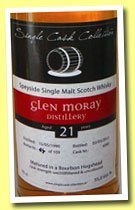Glen Moray 21 yo 1990/2012 (55%, Single Cask Collection, bourbon hogshead #4560)
